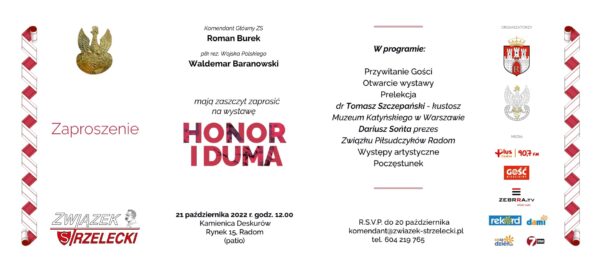 Wystawa HONOR I DUMA – W 112 lecie Związku Strzeleckiego